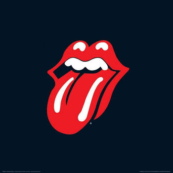 Kunstdruk The Rolling Stones Lips 40x40cm