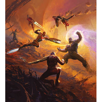 Fotobehang - Avengers Epic Battle Titan 250x280cm - Vliesbehang