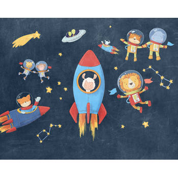 Fotobehang - Friends in Space 350x280cm - Vliesbehang