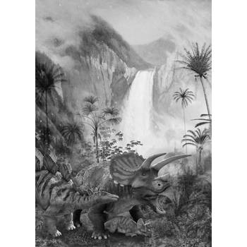 Fotobehang - Jurassic Waterfall 200x280cm - Vliesbehang