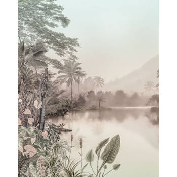 Fotobehang - Lac des Palmiers 200x250cm - Vliesbehang