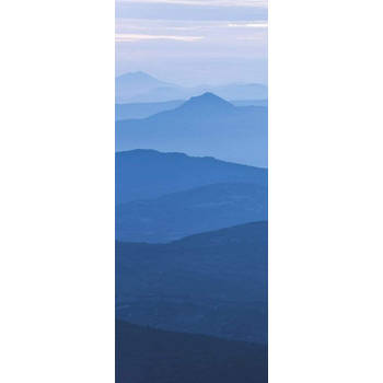 Fotobehang - Blue Mountain 100x250cm - Vliesbehang
