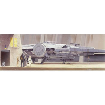 Fotobehang - Star Wars Classic RMQ Millenium Falcon 368x127cm - Papierbehang