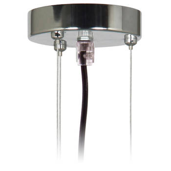 Smartwares ophangset hanglamp 19 x 12 cm chroom zilver