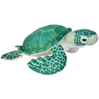 Wild Republic knuffelschildpad Living Ocean 64 cm pluche groen