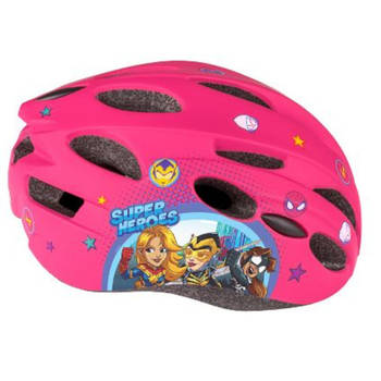 Disney fietshelm Avengers junior polycarbonaat roze mt 52-56