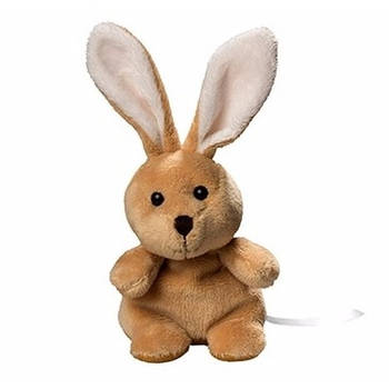 Pluche konijntje/haasje knuffeldier 19.5 cm - Knuffel bosdieren