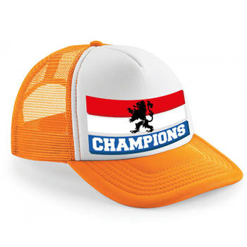 Bellatio Decorations snapback/cap - hollande vlag - champions - koningsdag/voetbal supporter - WK/EK - Verkleedhoofddeks