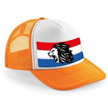 Bellatio Decorations snapback/cap - hollande vlag - leeuwen - oranje - koningsdag/voetbal - WK/EK - Verkleedhoofddeksels