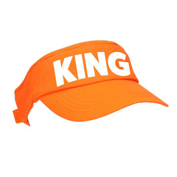 Oranje King zonneklep / pet Koningsdag voor dames en heren - Verkleedhoofddeksels