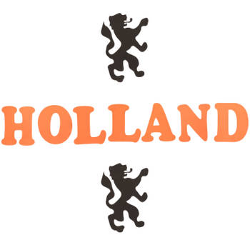 Oranje foam stickers Holland - Feeststickers
