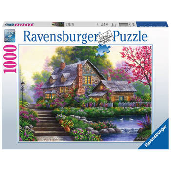 Ravensburger puzzel Romantische cottage - Legpuzzel - 1000 stukjes