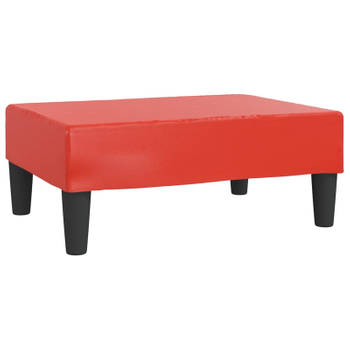 vidaXL Voetenbank 78x56x32 cm kunstleer rood