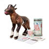 Kikkerland kaartspel Goat Yoga pvc/papier bruin 3-delig