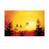 Kunstdruk ET Sunset 80x60cm
