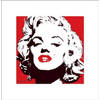 Kunstdruk Marilyn Monroe Red 40x40cm