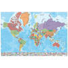 Poster Map World Ita Physical Politic 91,5x61cm