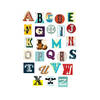 Kunstdruk Vintage Letter Alphabet 60x80cm