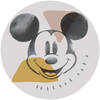 Fotobehang - Mickey Abstract 125x125cm - Rond - Vliesbehang - Zelfklevend