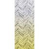 Fotobehang - Herringbone Yellow 100x250cm - Vliesbehang