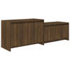 vidaXL Tv-meubel 146,5x35x50 cm bewerkt hout bruin eikenkleur