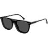 Carrera zonnebril 2023T/C dames rechthoekig cat. 2 zwart/grijs