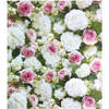 Hortensia's & Rozen Bloemen inpakpapier cadeaupapier - 300 x 70 cm - 3 Rollen