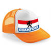 Bellatio Decorations snapback/cap - hollande vlag - champions - koningsdag/voetbal supporter - WK/EK - Verkleedhoofddeks