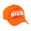 Wij Willem BIER pet / cap oranje voor Koningsdag/ EK/ WK - Verkleedhoofddeksels