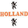 Oranje foam stickers Holland - Feeststickers