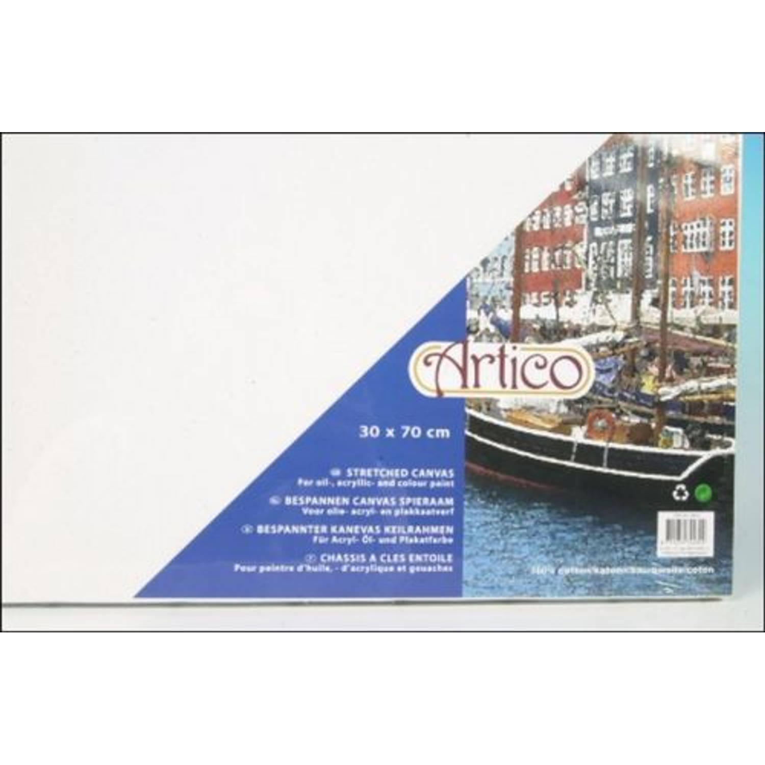 Articulatie kalender Op de loer liggen Artico Canvas - Schildersdoek - 30 x 70 CM - Voor Olie-, Plakkaat-, en  Acrylverf | Blokker