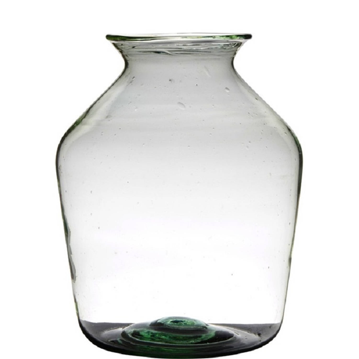 Transparante Luxe Grote Vaas-vazen Van Glas 40 X 29 Cm Vazen