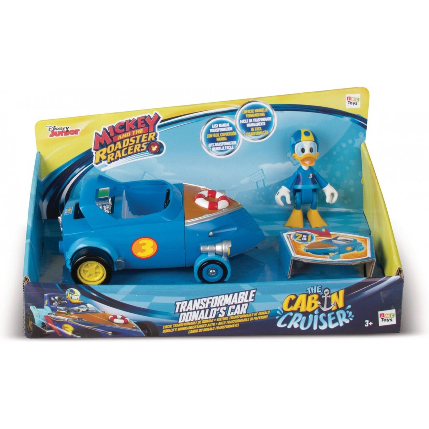 Disney Mickey And The Roadster Racers - Donald&apos;s 2-in-1 Transformable Car - The Cabin Cruiser