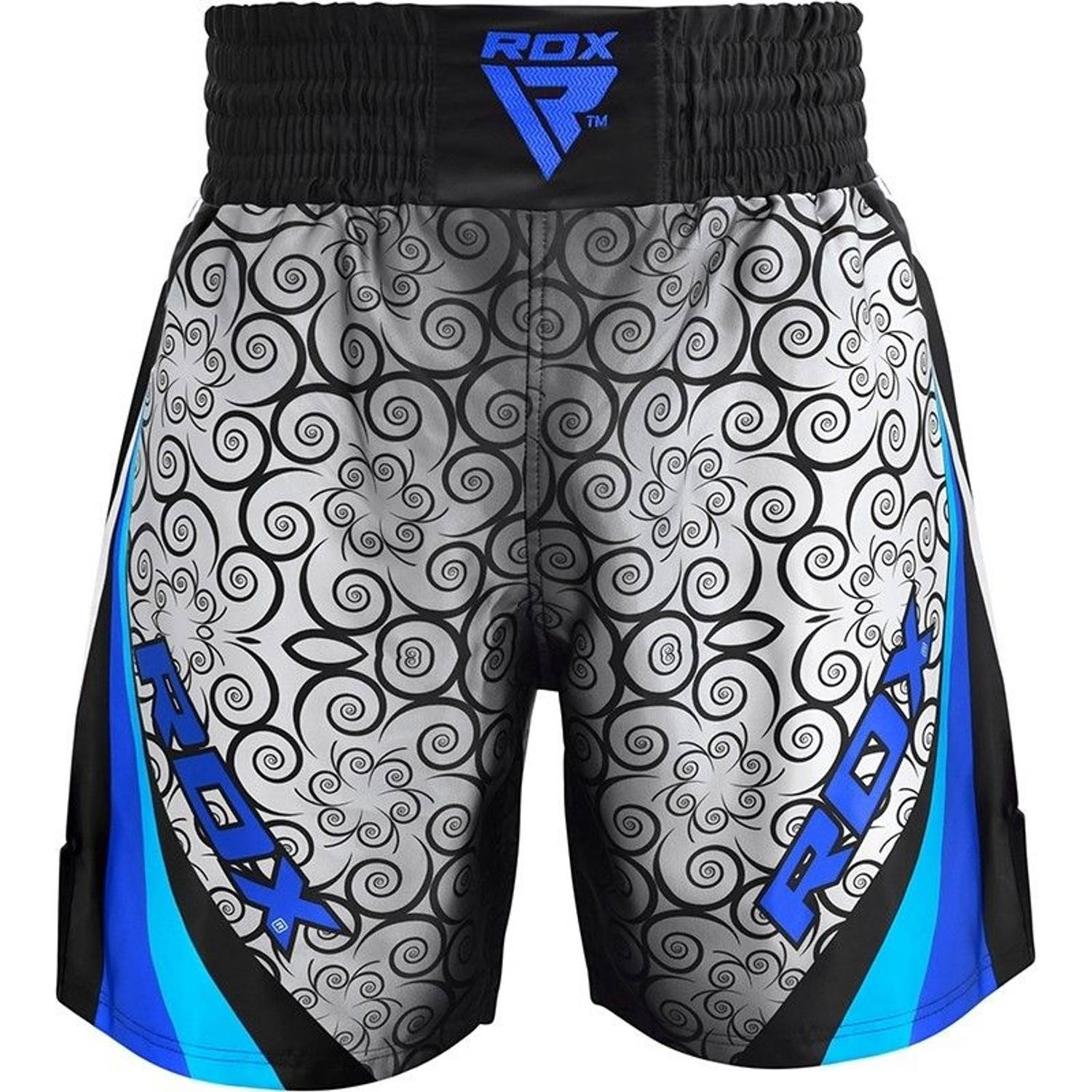 RDX Sports BSS Boxing Training Shorts Satin R2 - Blauw - XL - Polyester