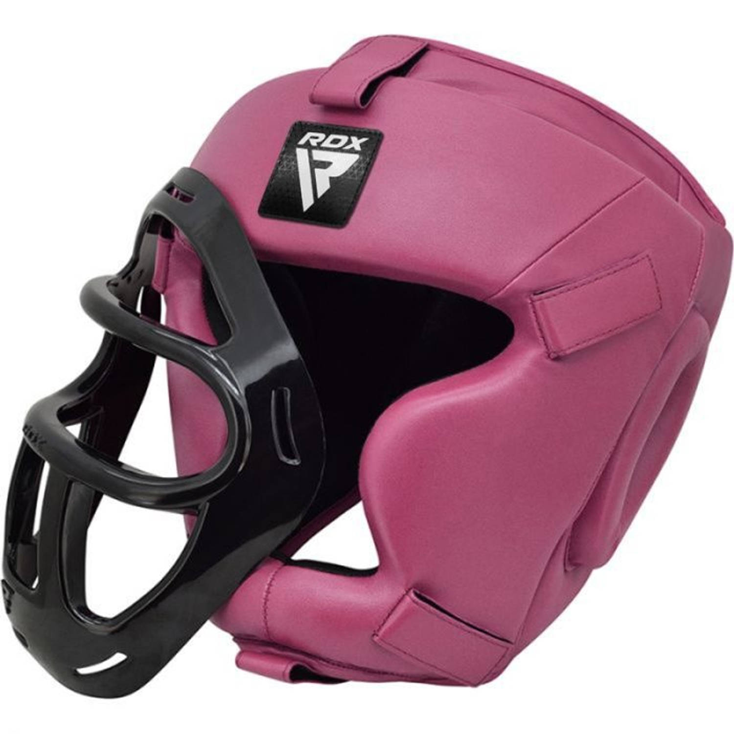 RDX Sports T1 Hoofdbeschermer Boksen - Bokshelm - Met Grill - Kunstleer - Roze - L