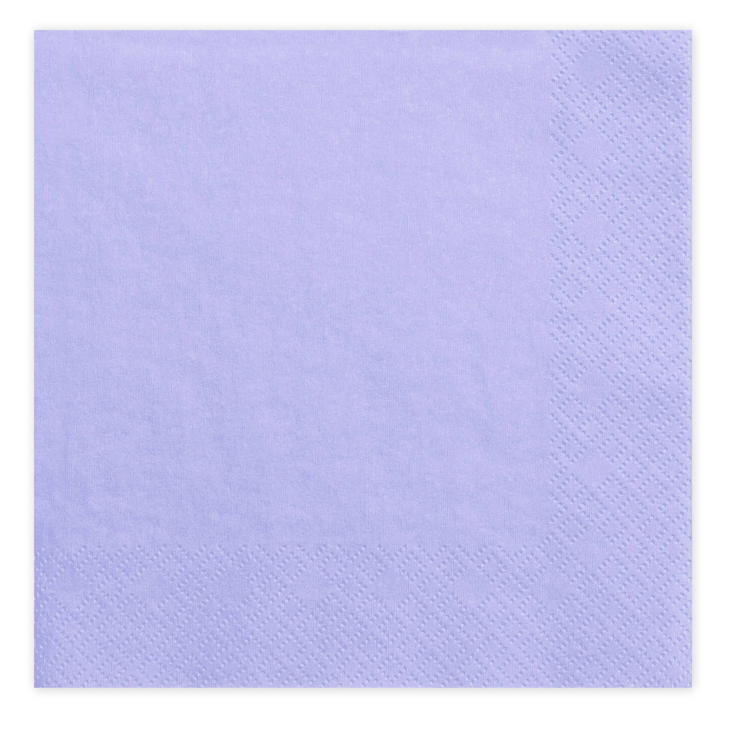 20x Papieren tafel servetten lila paars 33 x 33 cm - Feestservetten