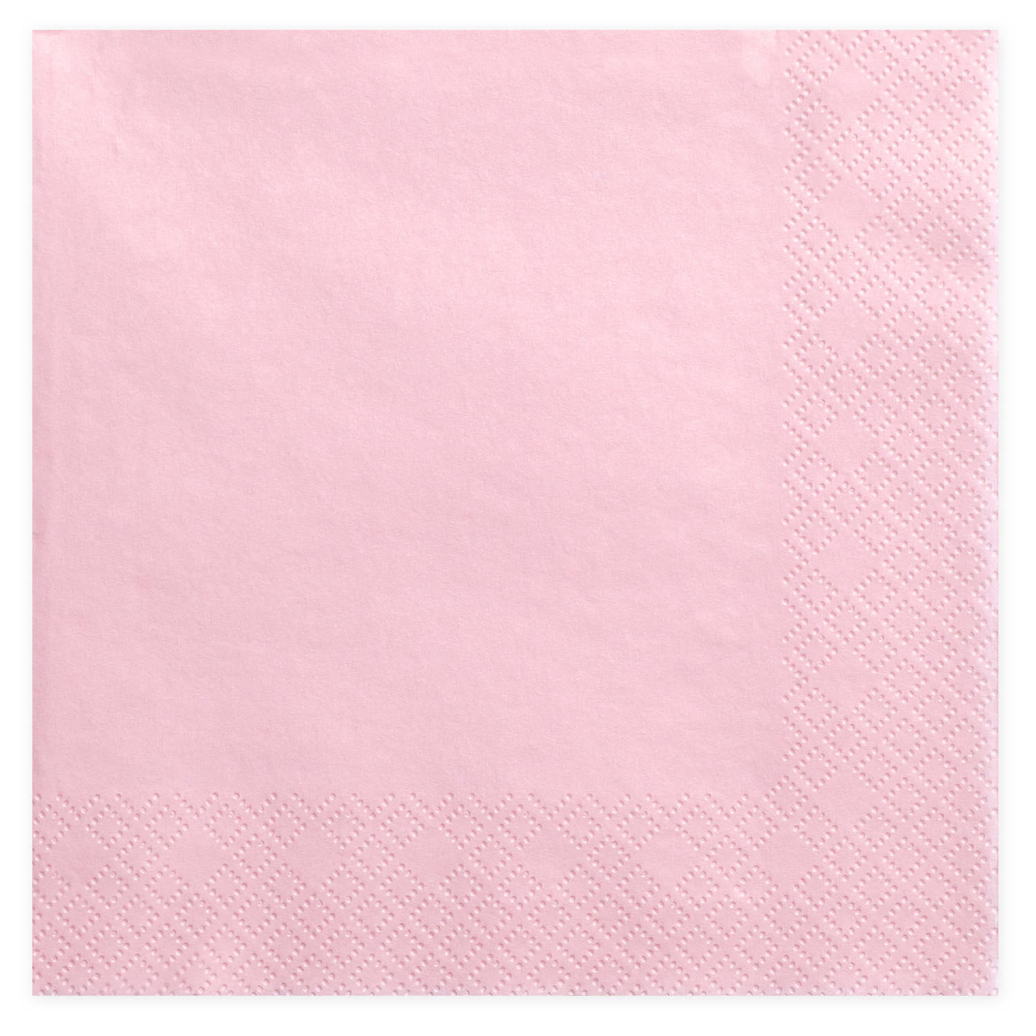 20x Papieren tafel servetten roze 33 x 33 cm - Feestservetten