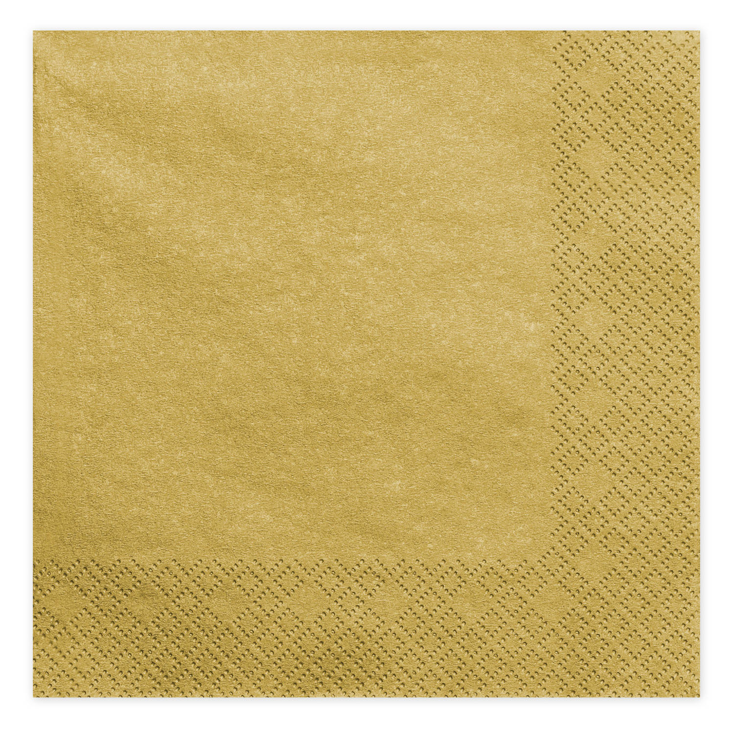 40x Papieren tafel servetten goud gekleurd 40 x 40 cm - Feestservetten