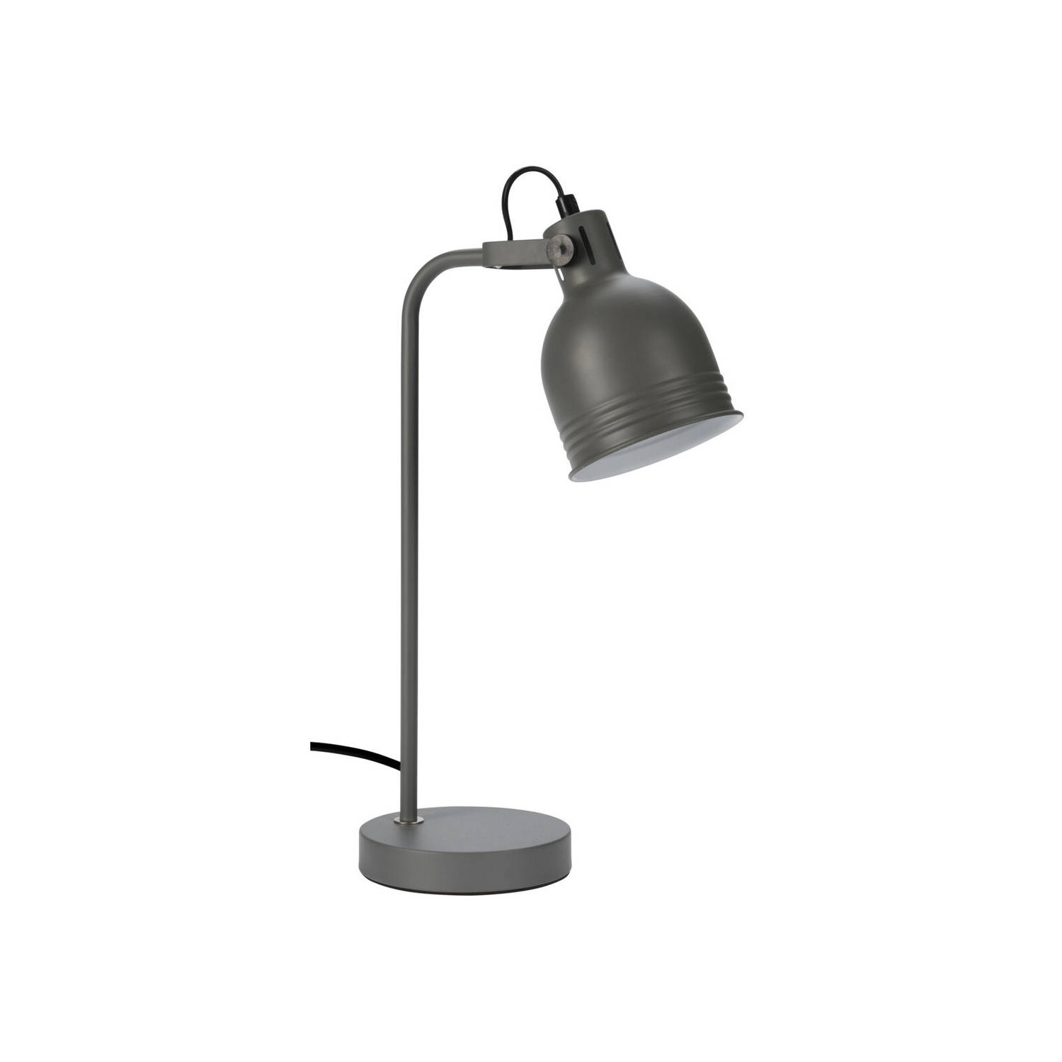 Tafellamp-bureaulampje Grijs Metaal 38 Cm Tafellampen