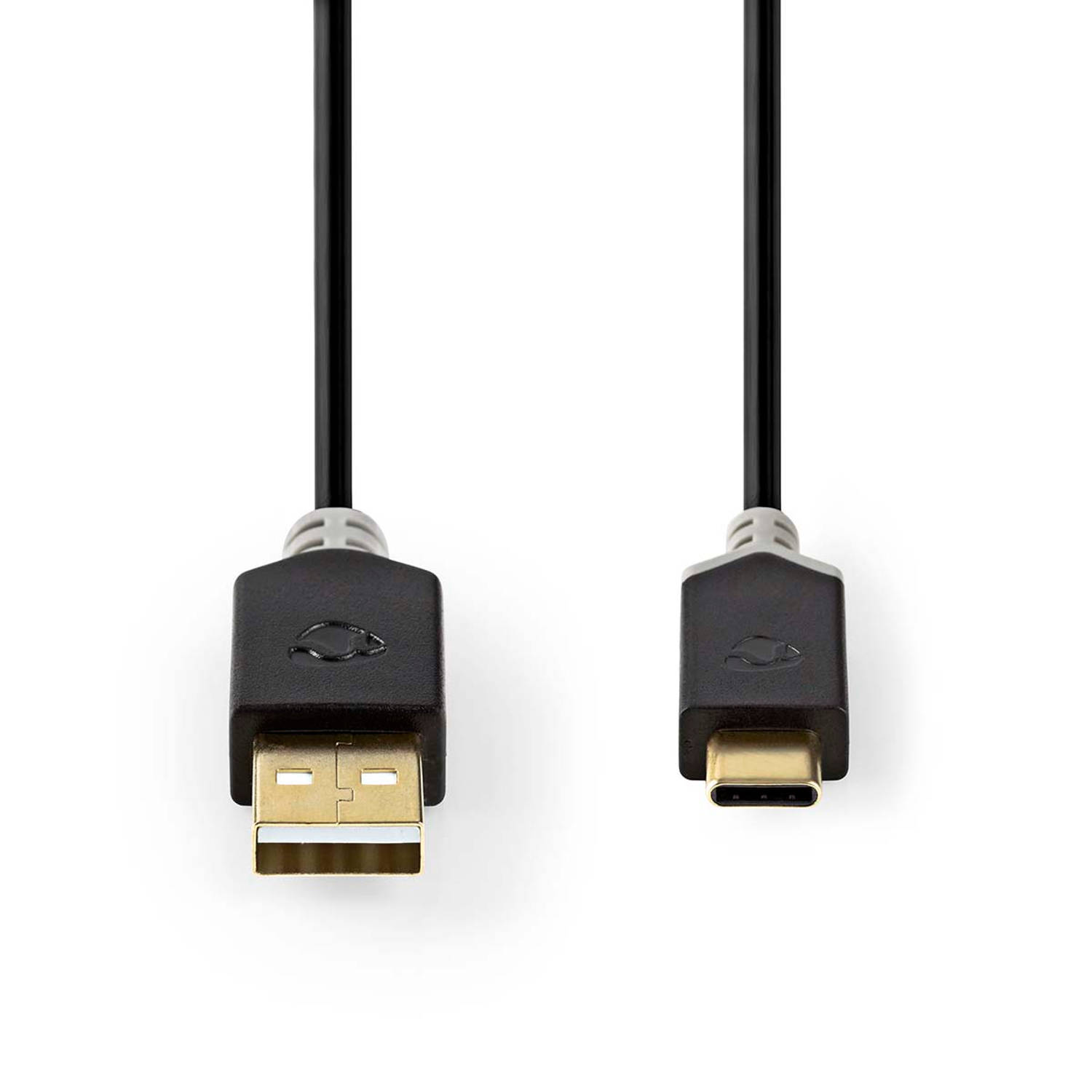 Nedis CCBW60601AT20 USB-kabel 2.0 USB-A male naar C male 480 Mbps 2m