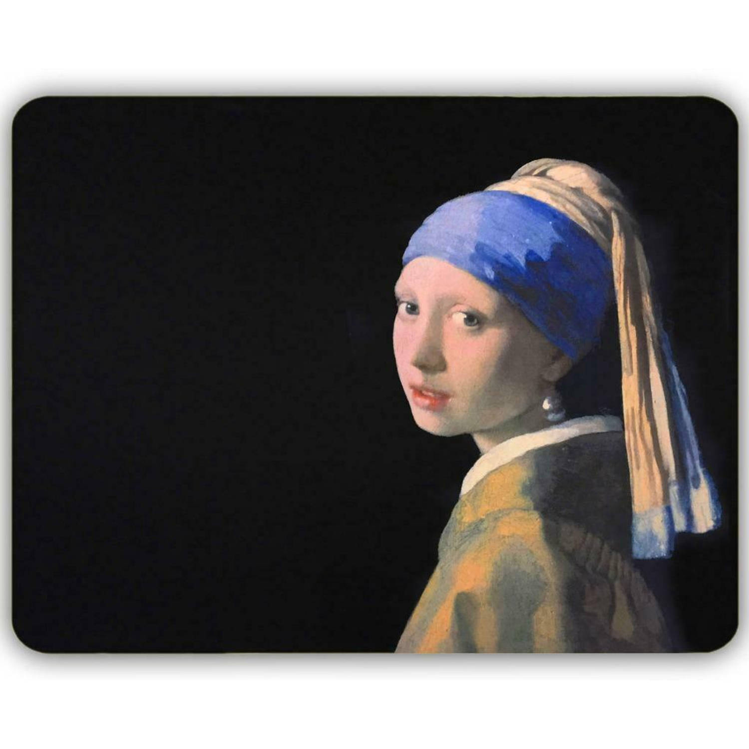 Dunne Fleecedeken - Plaid - kunst - 150 x 120 cm - het Meisje met de parel van Johannes Vermeer.
