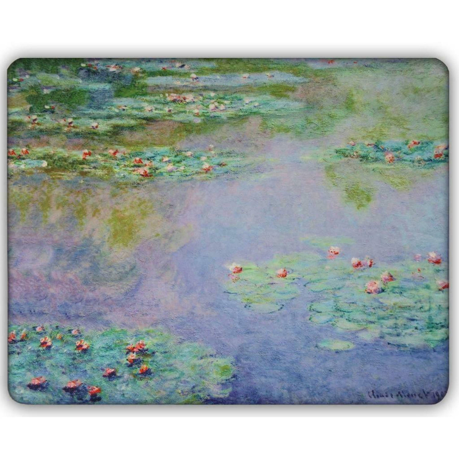 Dunne Fleecedeken - Plaid - kunst - 150 x 120 cm - Waterlelies van Claude Monet