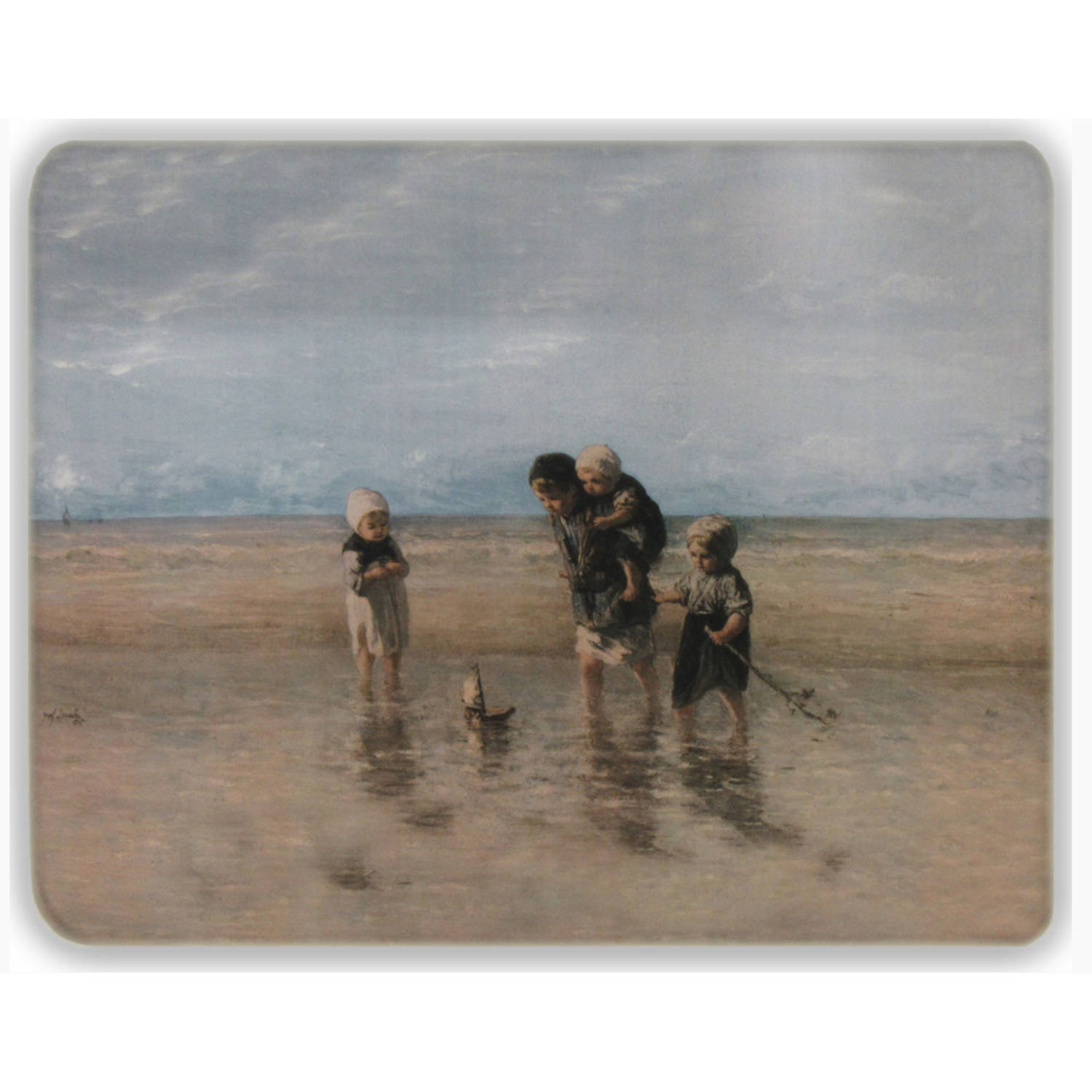 Dunne Fleecedeken - Plaid - kunst - 150 x 120 cm - Kinderen der Zee