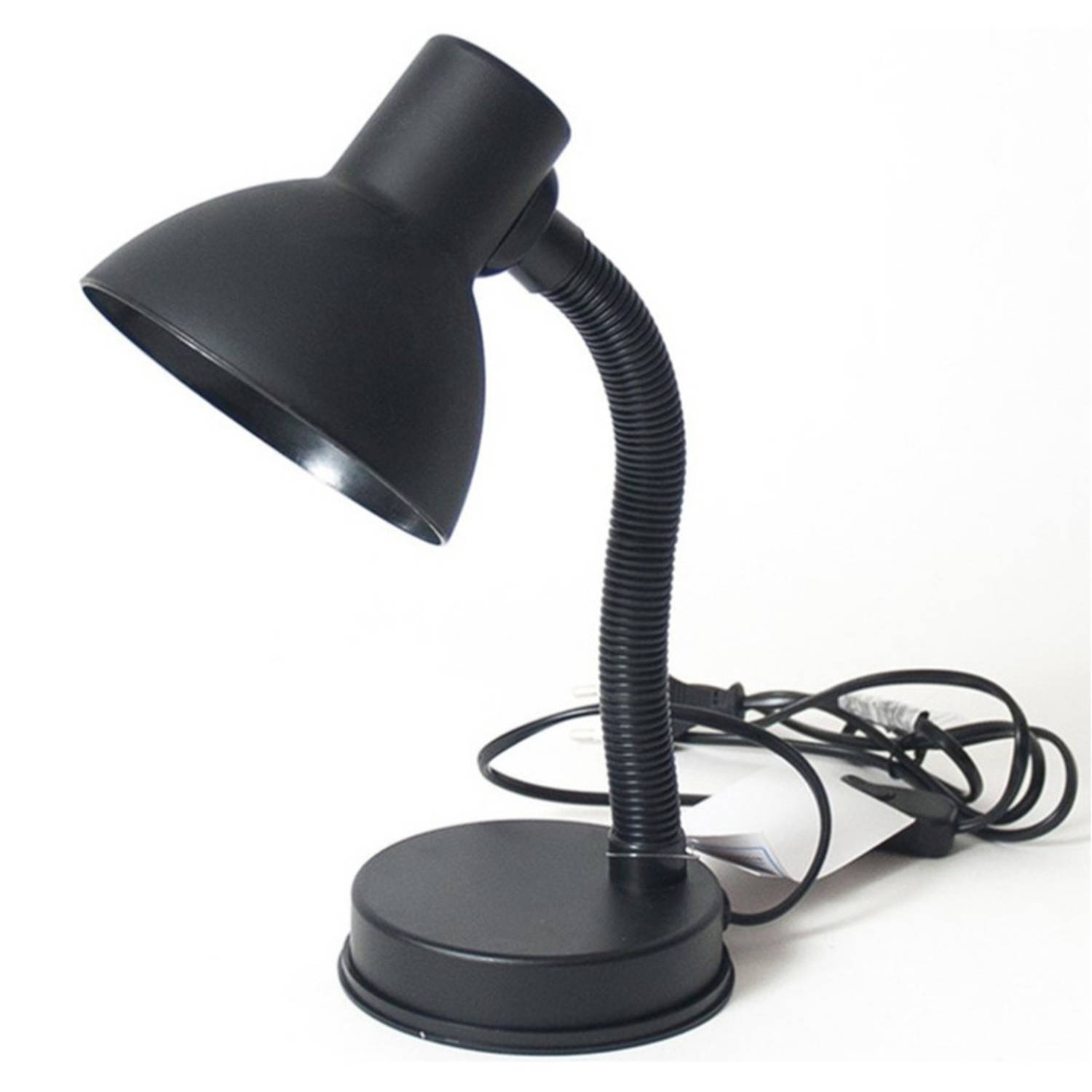 Bureaulamp Zwart 16 X 12 X 30 Cm Flexibele Lamp Verlichting Bureaulampen