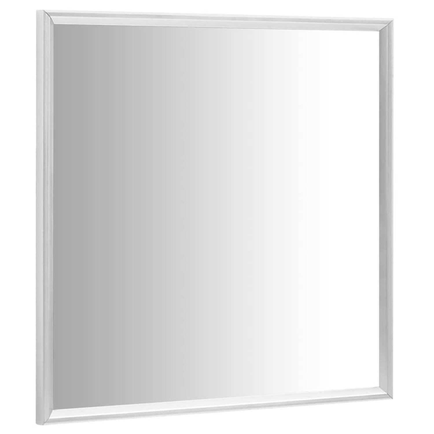 The Living Store Spiegel Minimalistisch Zilver Glas/PVC 70x70cm - Unieke Uitstraling