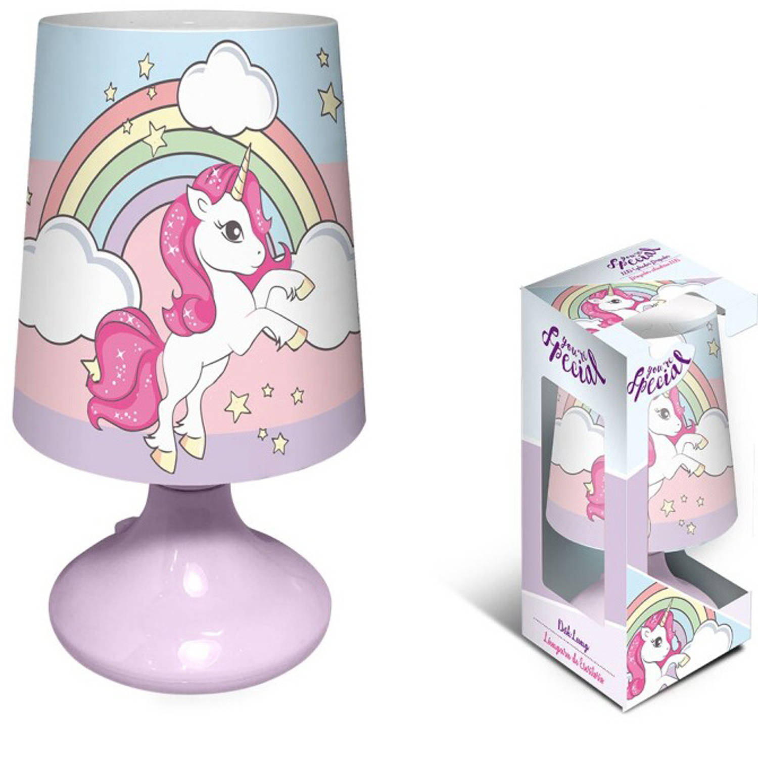 Unicorn Tafellamp You&apos;re Special - 18 cm - Roze