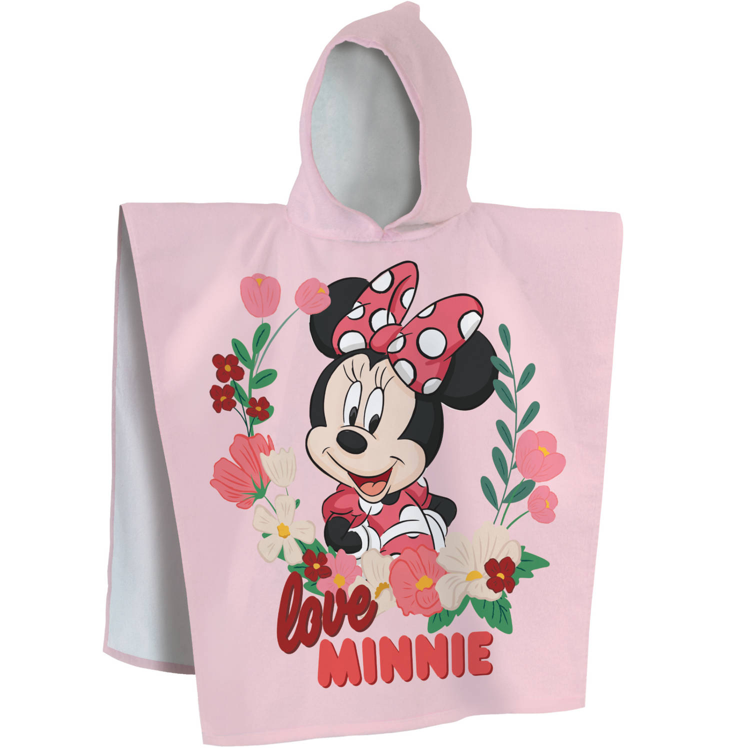 Disney Minnie Mouse Poncho Cute 60 X 120 Cm Katoen