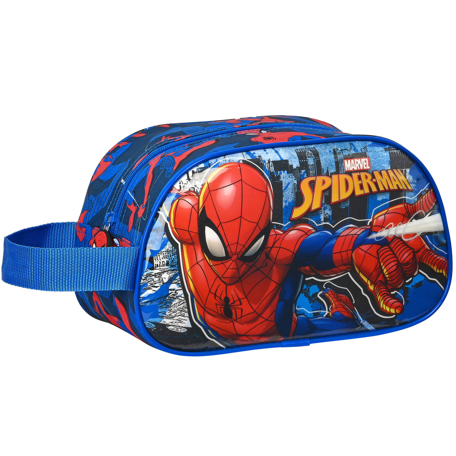 Spiderman Toilettas, Great Power - 26 X 15 X 12 Cm - Polyester