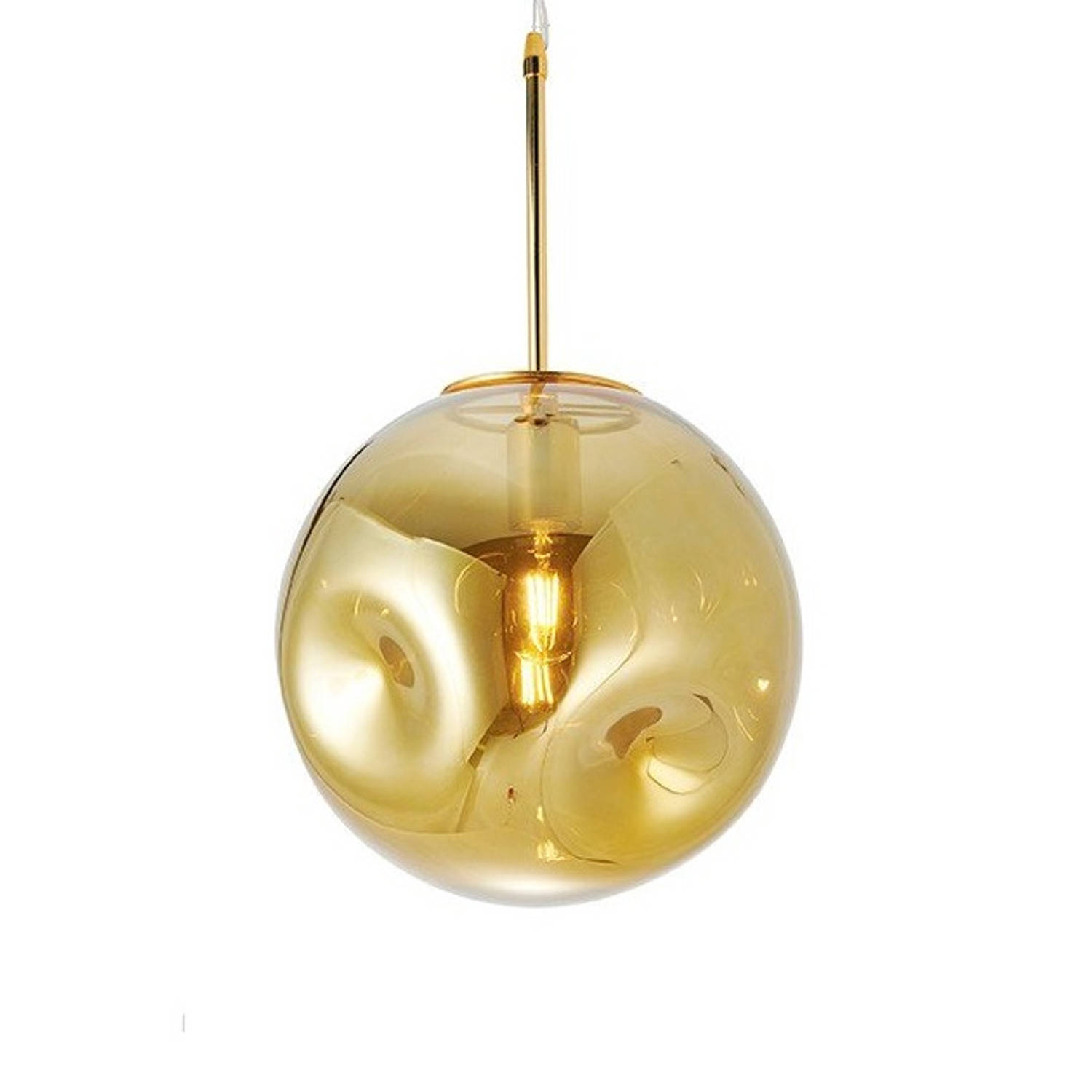 Leitmotiv hanglamp Blown 30 cm glas goud