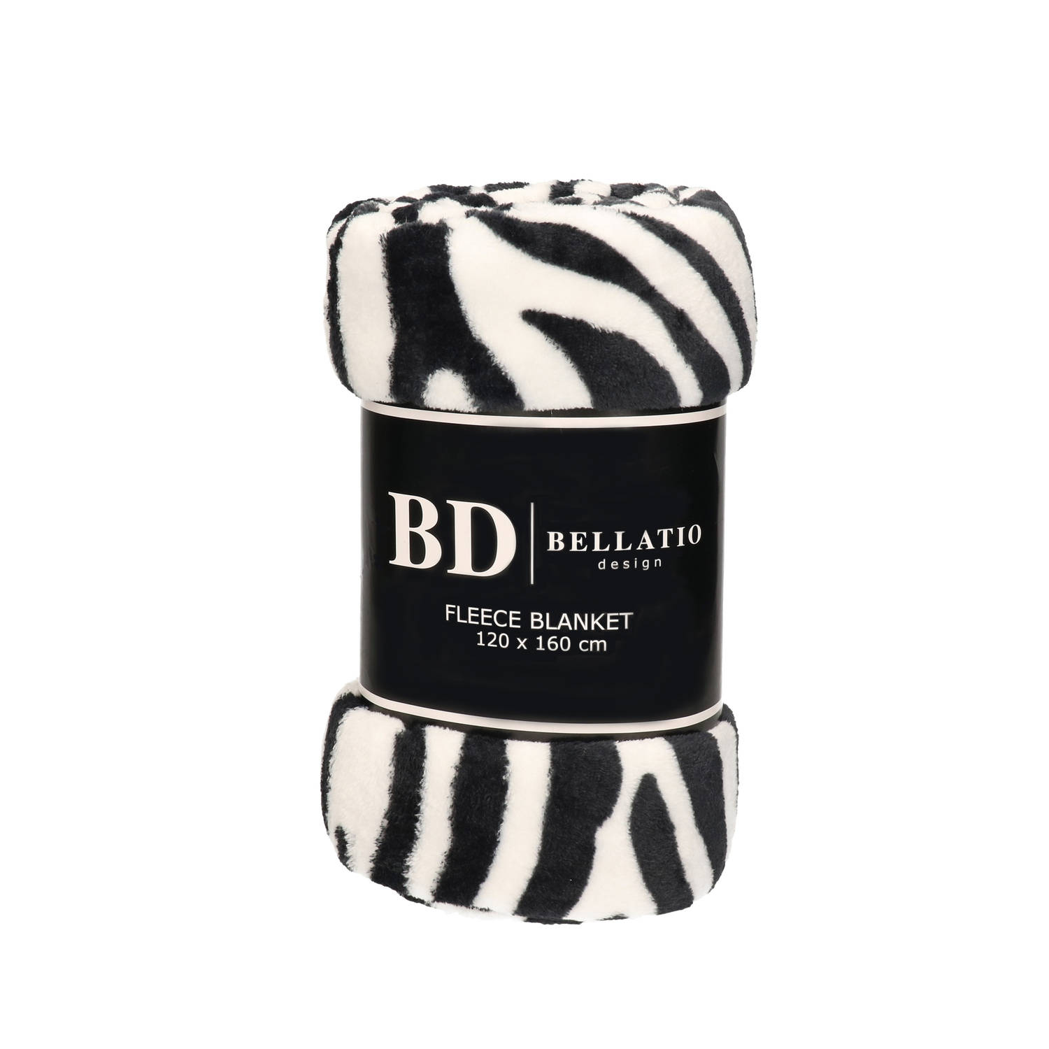 Fluffy- Coral Fleece Plaid-deken Zebra Dieren Print 120 X 160 Cm Plaids